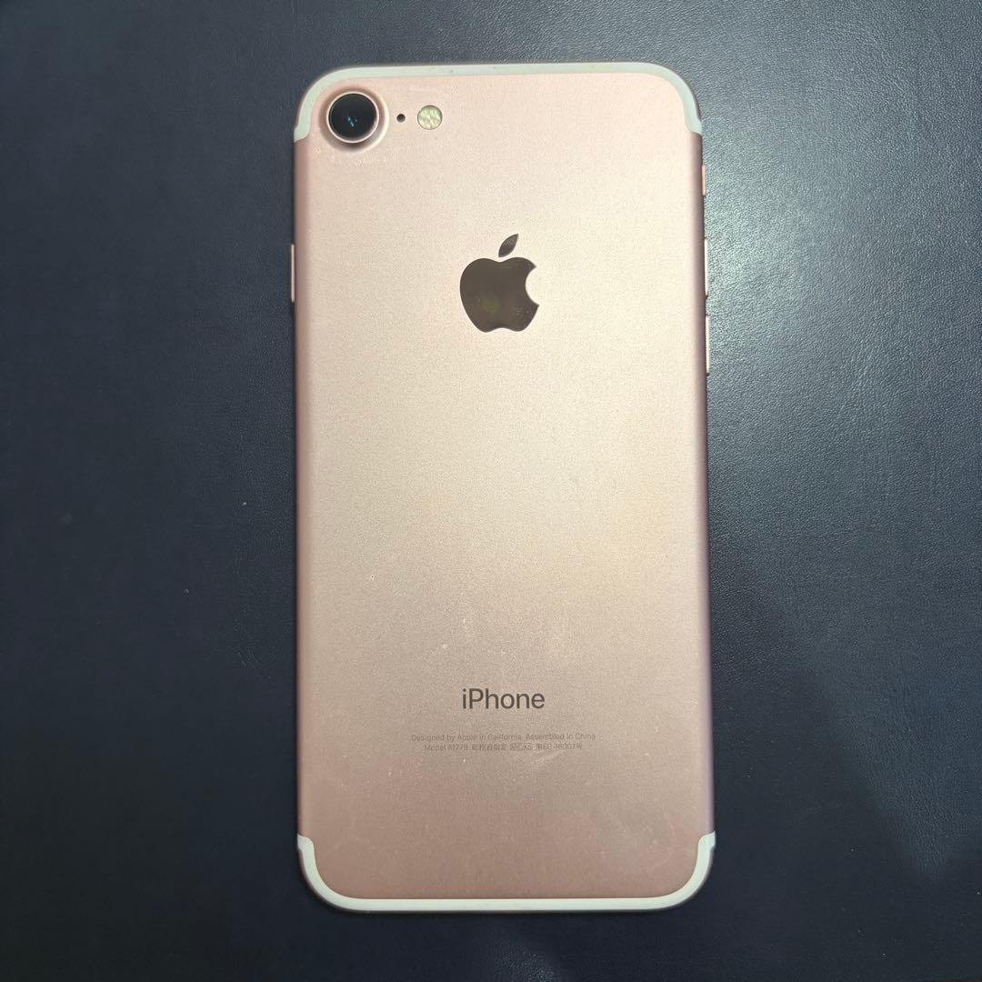 Apple iPhone 7 ローズゴールド イヤホン(壊)箱 SIMロックなし