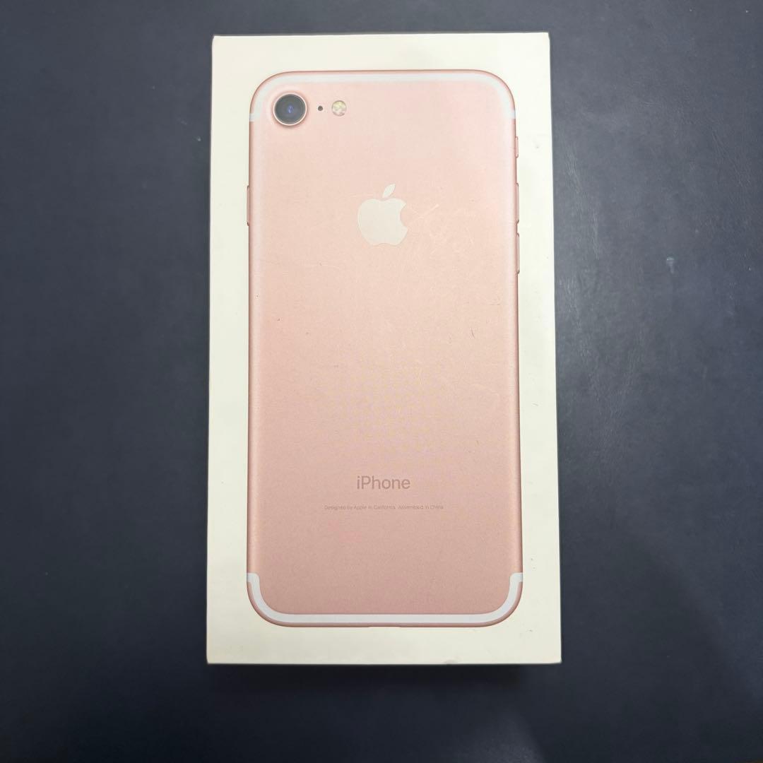Apple iPhone 7 ローズゴールド イヤホン(壊)箱 SIMロックなし