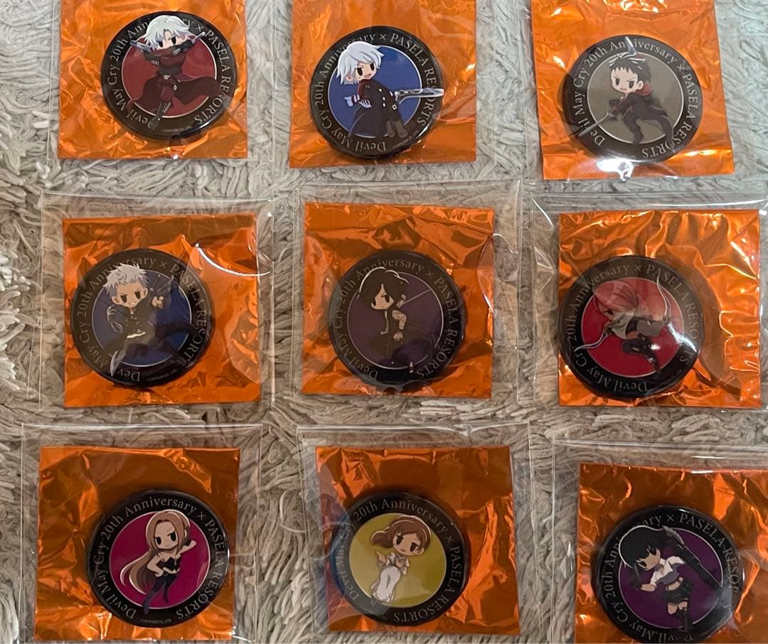 デビルメイクライ シリーズ×パセラ　缶バッジ　15種 コンプリートセット