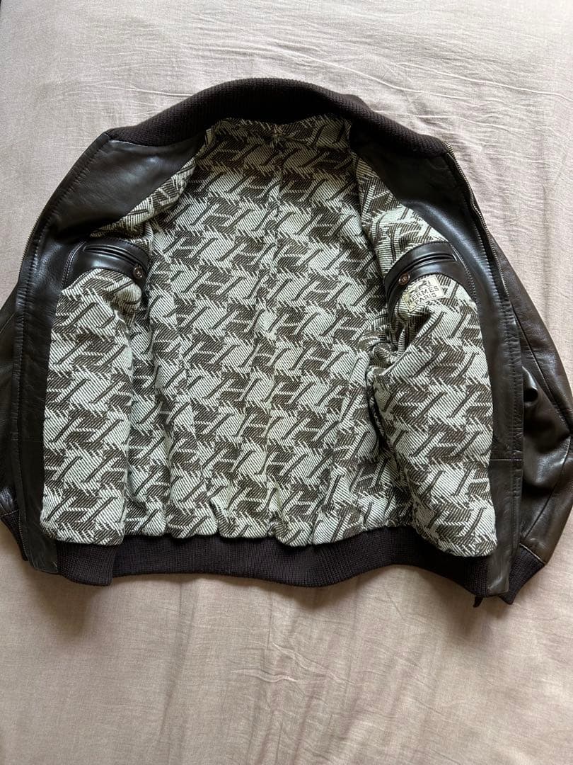HERMESエルメス レザージャケット ヴィンテージ50 Lサイズ美品