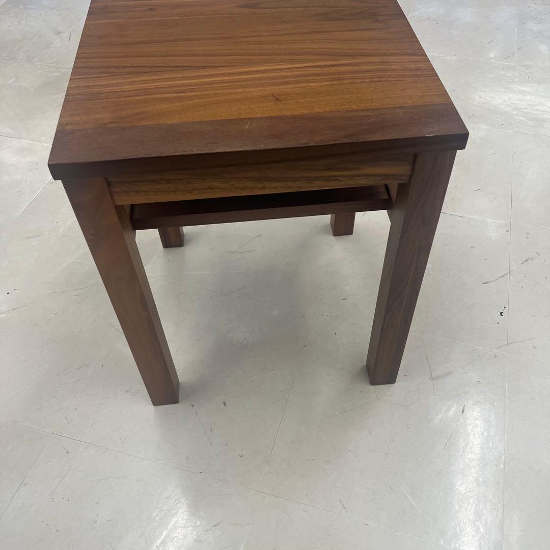 無印良品　MUJI ウォルナット　サイドテーブル　ベンチ