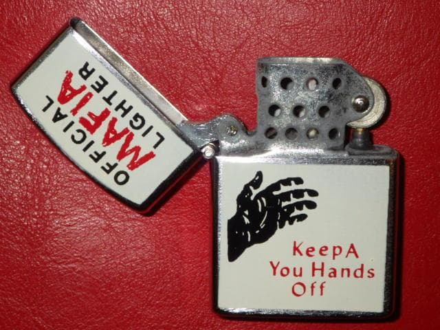 60’S★オイルライター★ビンテージ★オフィシャル マフィア ライター★ジョーク