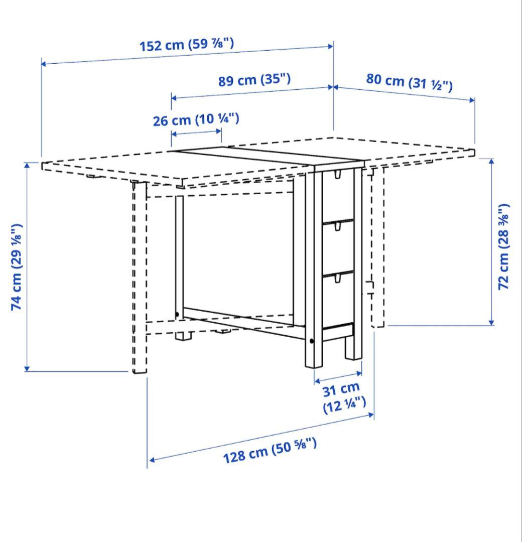 【Taka】IKEA　ノールデン　バタフライテーブル