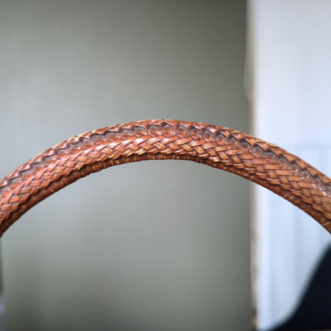 ヴィンテージ籠　民藝　東北　山葡萄　籐籠　昭和レトロ　あけび　手仕事　アタ