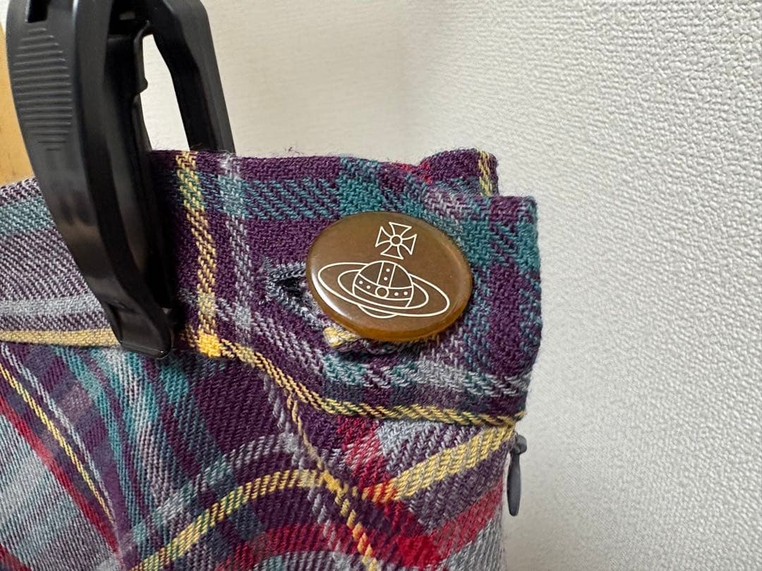 ヴィヴィアンウエストウッド ウールチェックスカート レア