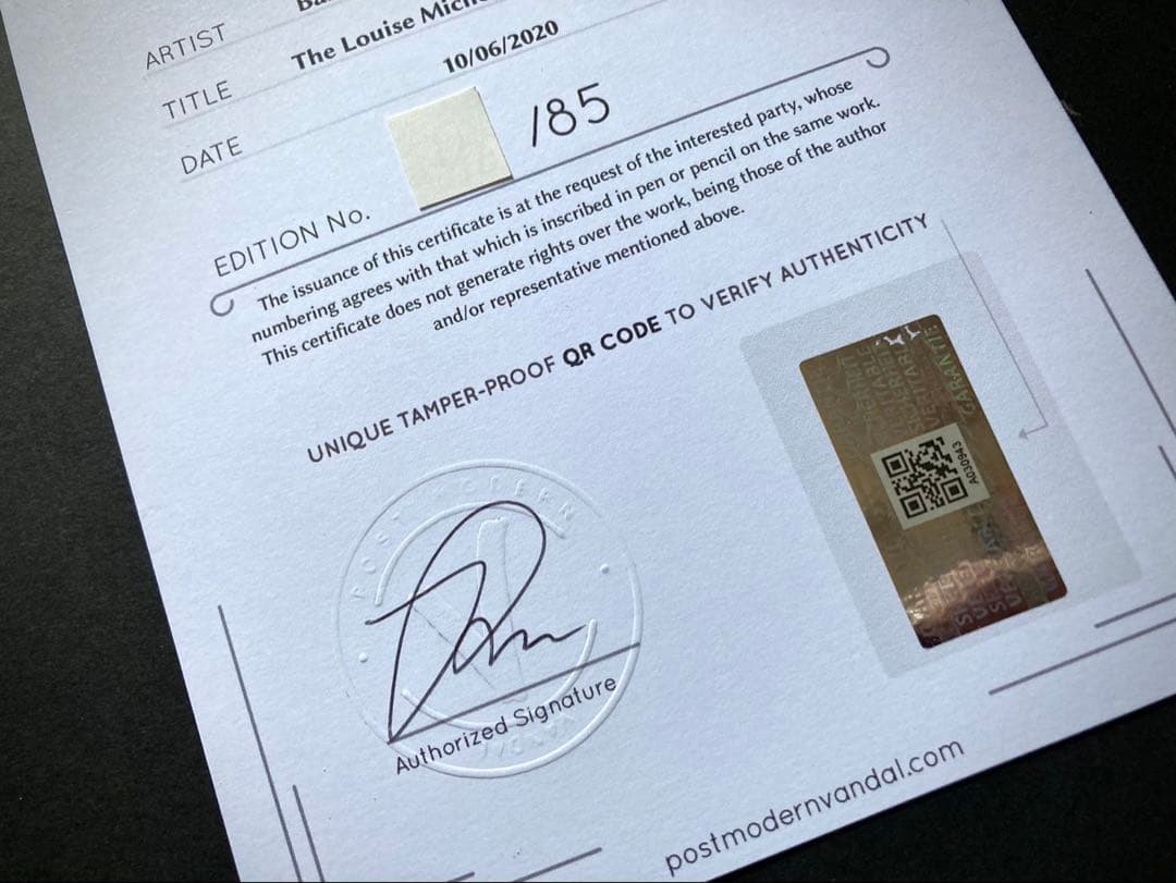 バンクシー BANKSY ポスター バルーン オリジナル　限定 COA 付き