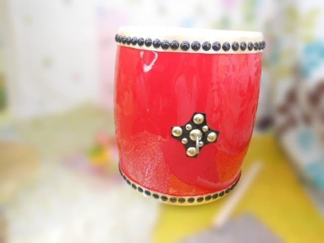 新品未使用(送料無料)19.980円　Nエイサー大太鼓30cmバチ付き