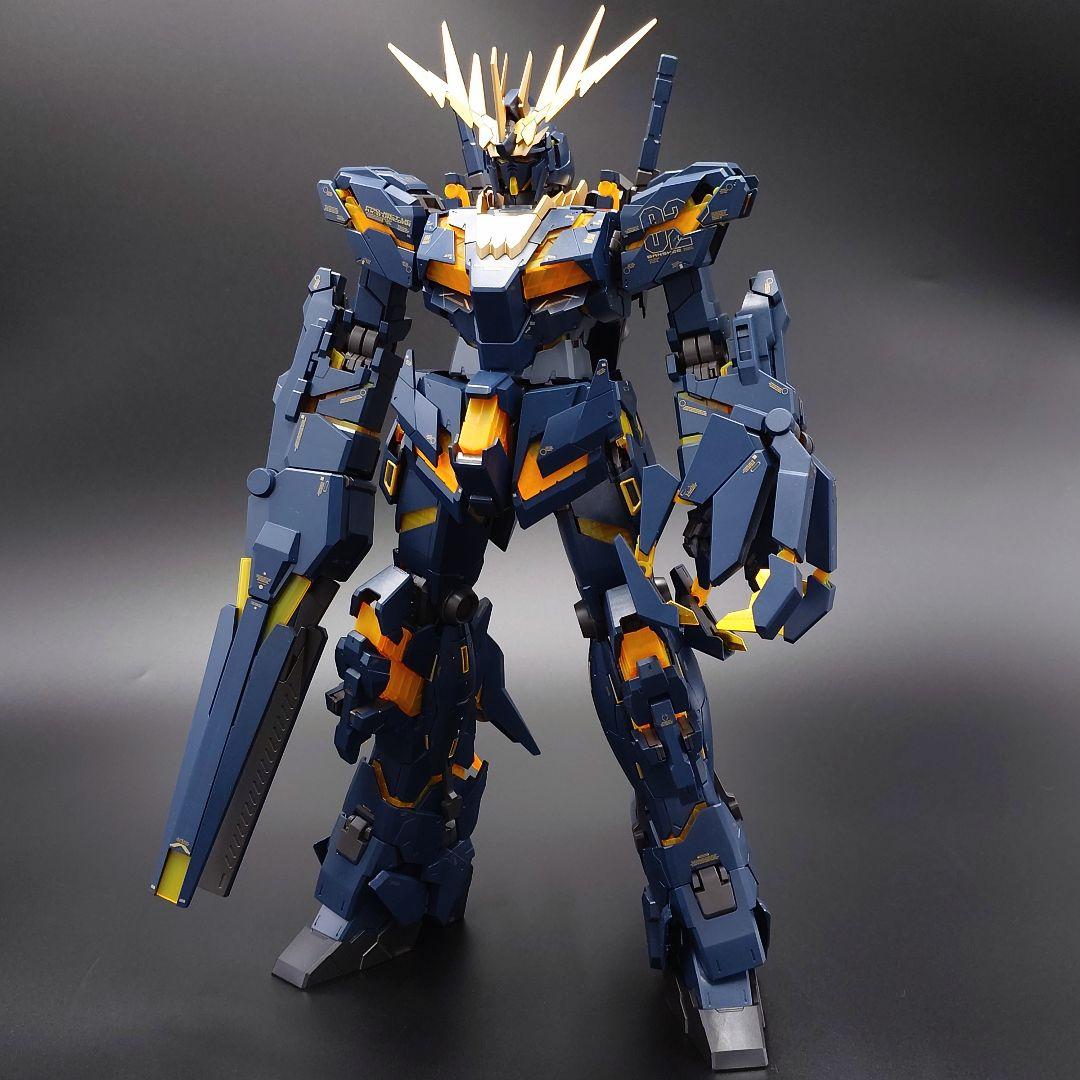 PG 1/60　バンシィ・ノルン　ガンプラ　部分塗装完成品