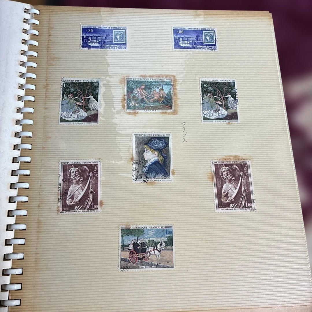 世界各国の使用済み切手　174枚