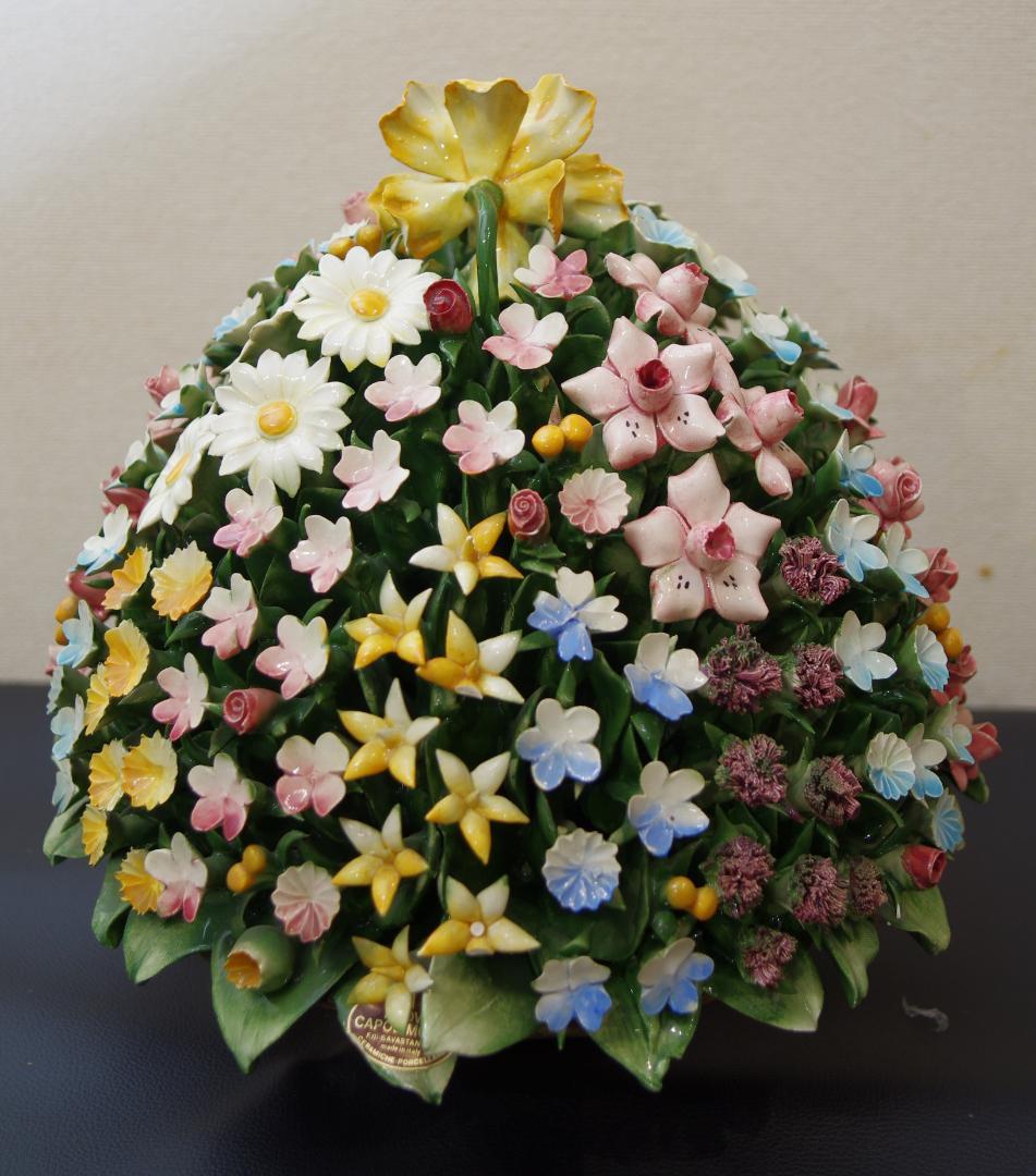 【アンティーク】カポディモンテ capodimonte　陶花