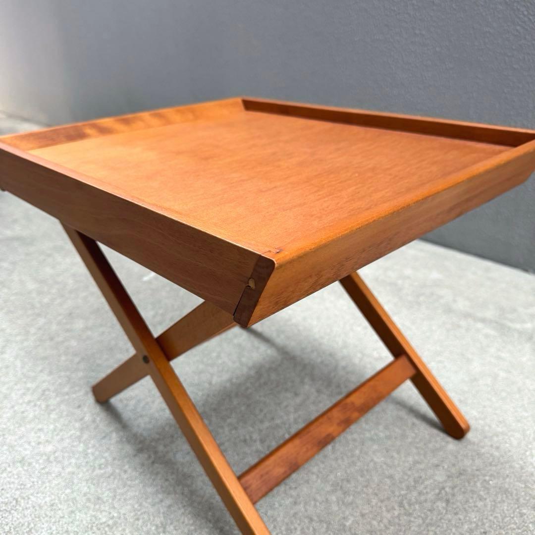 アンティーク 木製 サイドテーブル ローテーブル チークカラー コーヒーテーブル