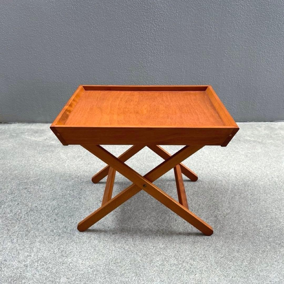 アンティーク 木製 サイドテーブル ローテーブル チークカラー コーヒーテーブル