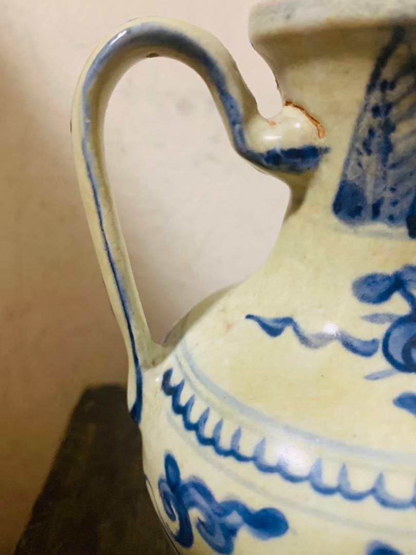 中国明時代早期染付(青花)執壺