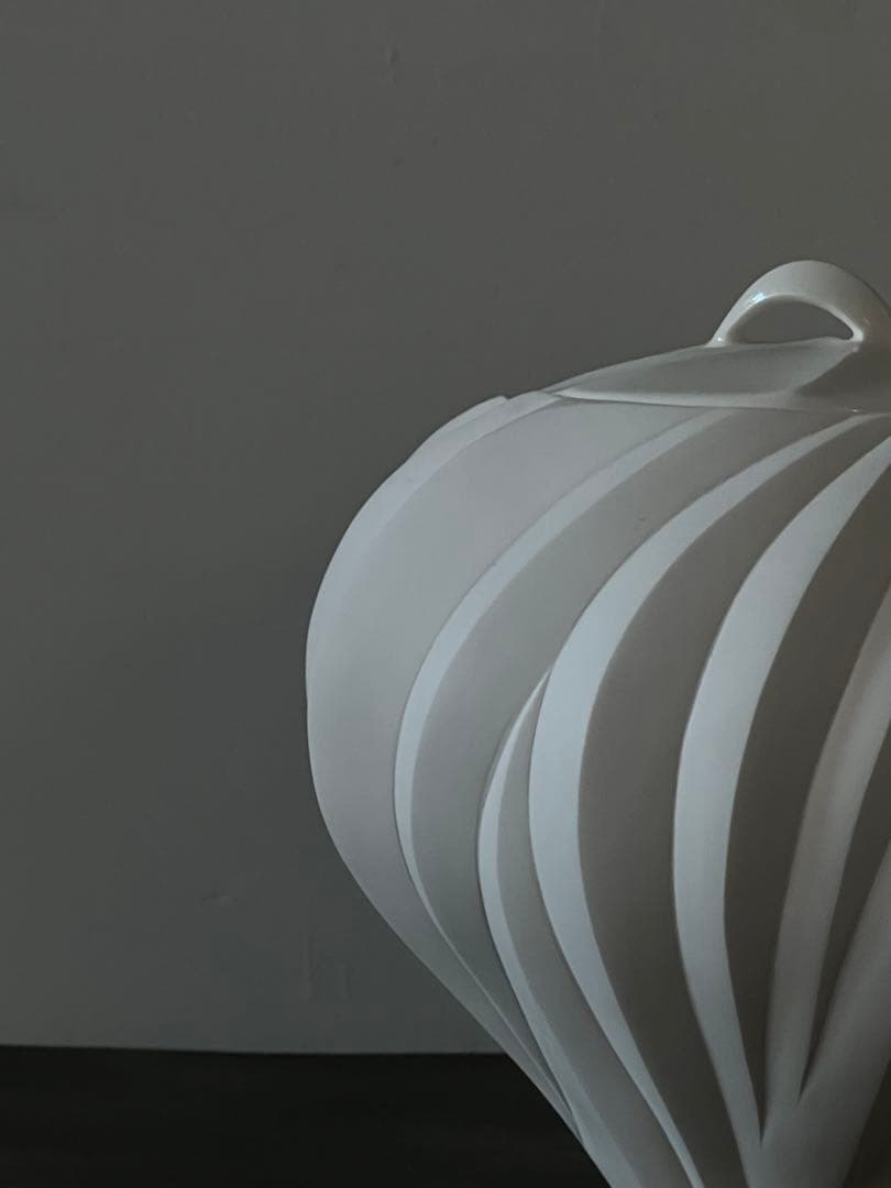 高橋奈己 『 白磁水指 』H.185 x W.200mm ／茶道具 人気陶芸家