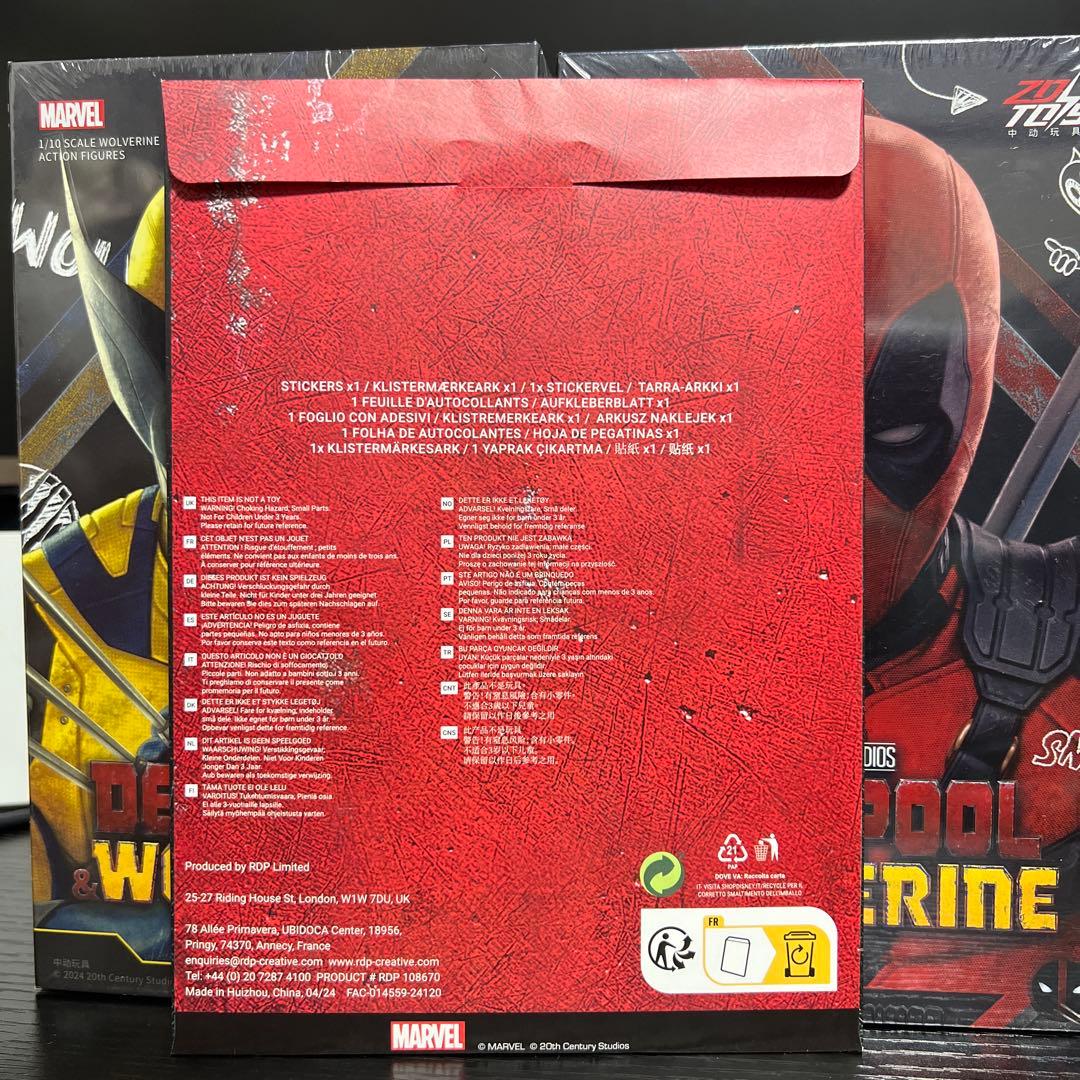 未開封　zdtoys 2体セット　デッドプール&ウルヴァリン フィギュア