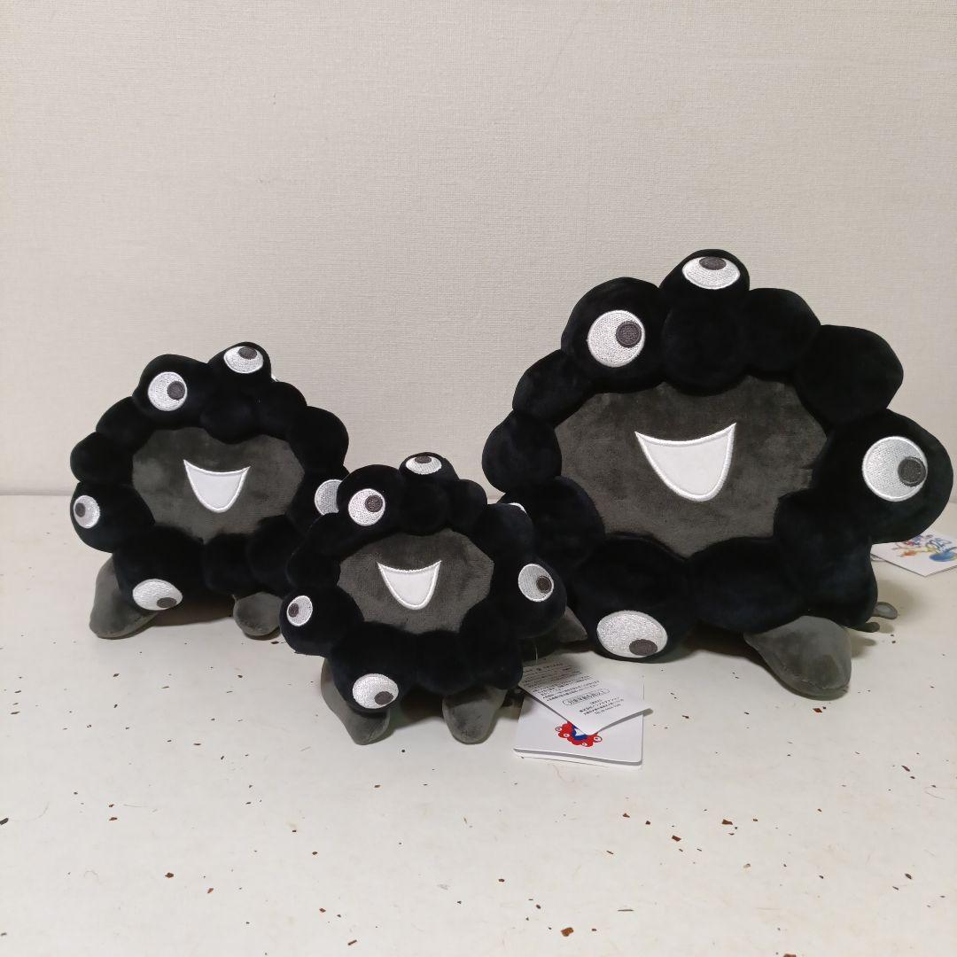 大阪関西万博限定 這い型ぬいぐるみ　黒（S/M/L）セット　黒ミャクミャク