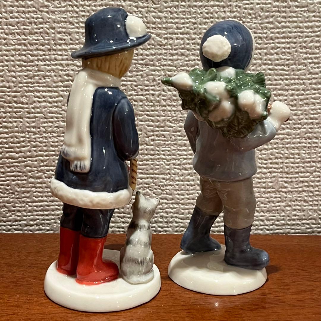 美品　クリスマス　アンナ　フレデリック　ロイヤルコペンハーゲン　人形　陶器　置物