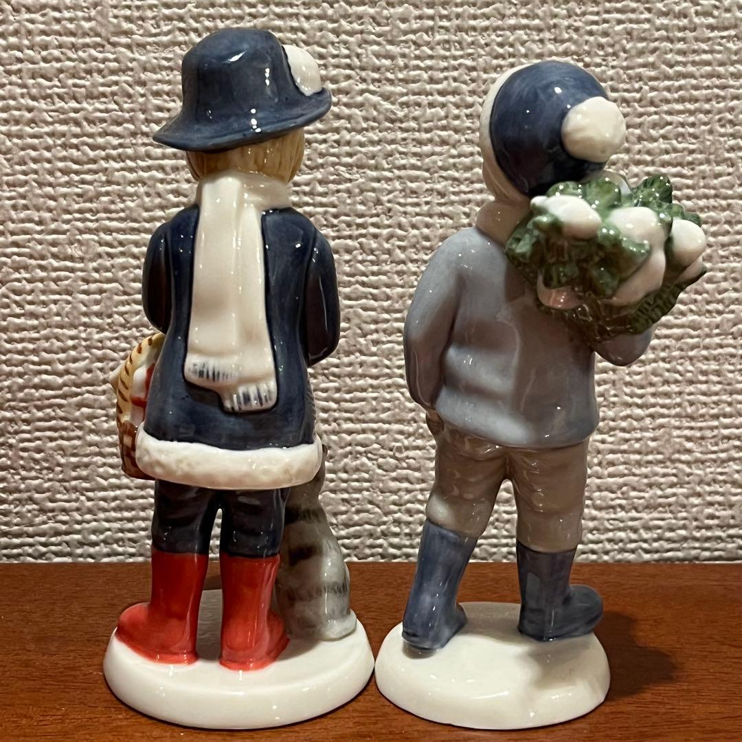 美品　クリスマス　アンナ　フレデリック　ロイヤルコペンハーゲン　人形　陶器　置物