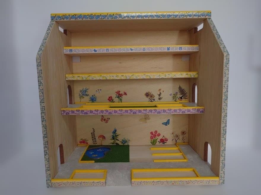 トミカ木製手作り駐車場（スモ－ルイエロ－）SY02