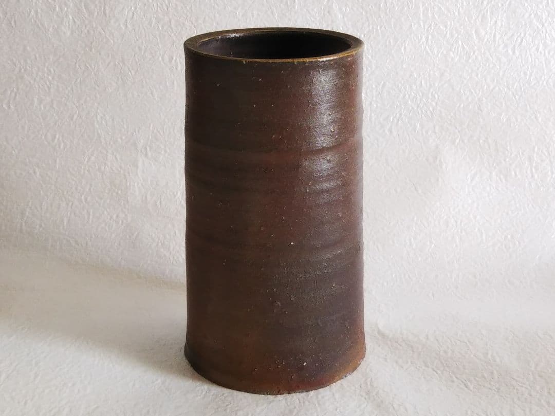 北大路魯山人　備前竹花入