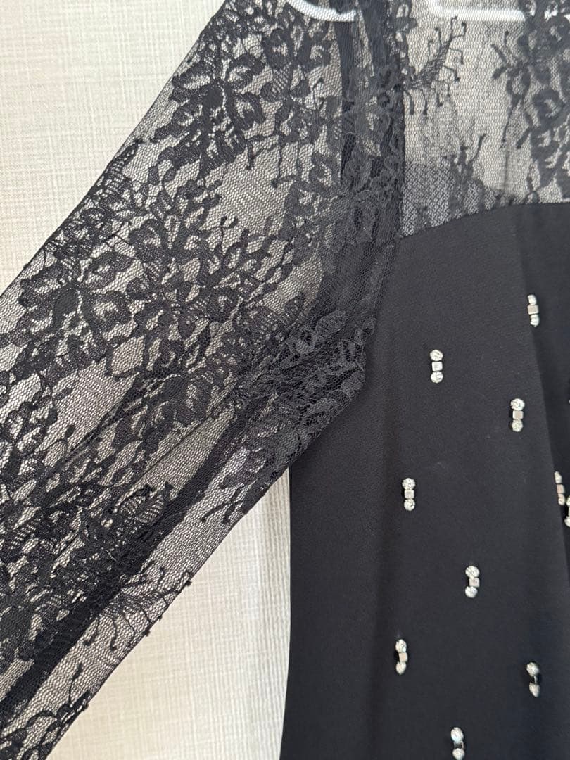 美品☆diagram ダイアグラム　刺繍ワイドサロペット　結婚式　M ドレス