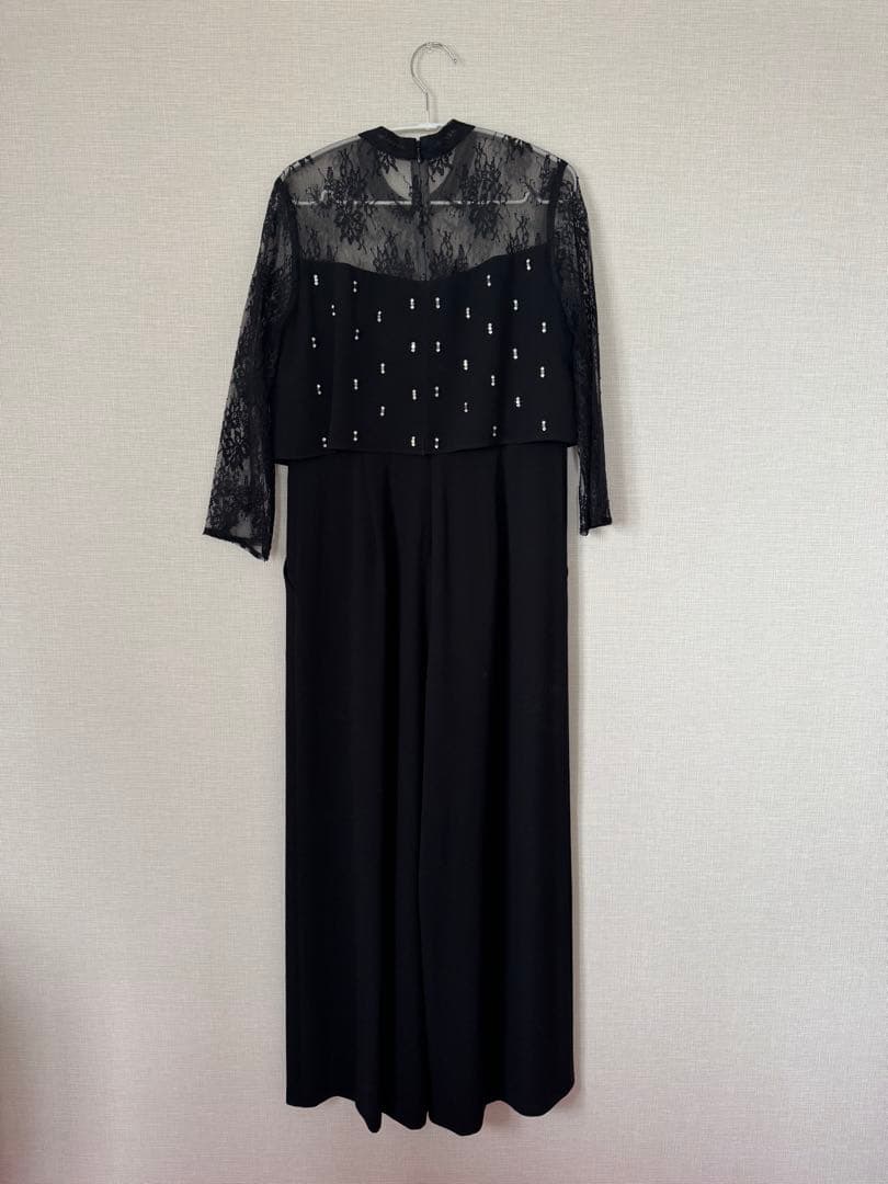 美品☆diagram ダイアグラム　刺繍ワイドサロペット　結婚式　M ドレス