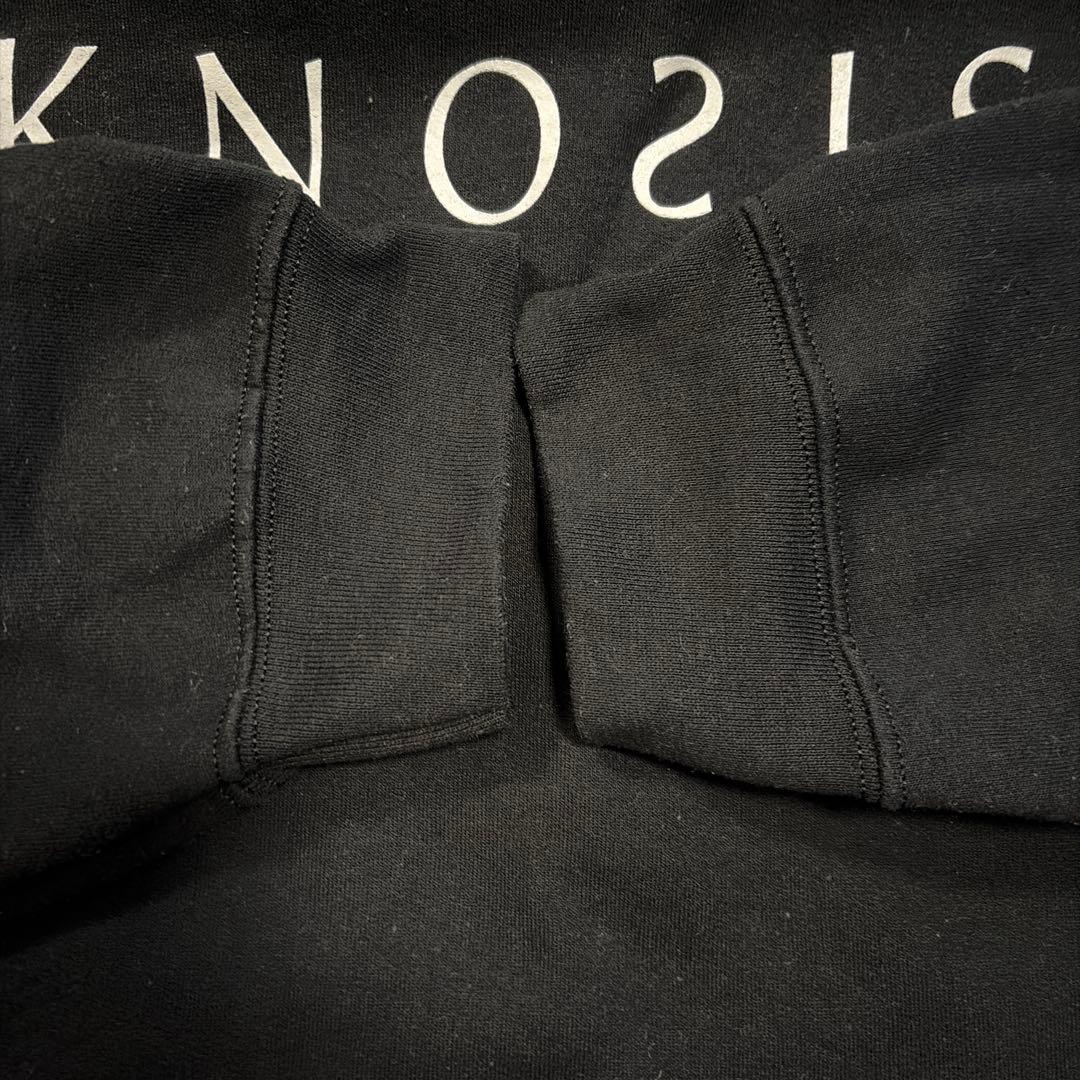 KNOSIS 蛇刺繍 フード付きパーカー 黒