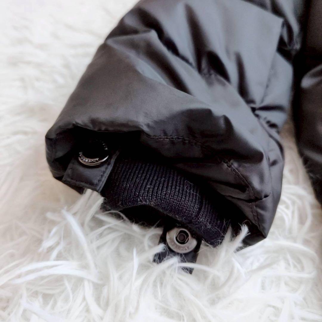 バーバリー ベビー ジャンプスーツ スノーウェア ロゴプリント 黒 80cm