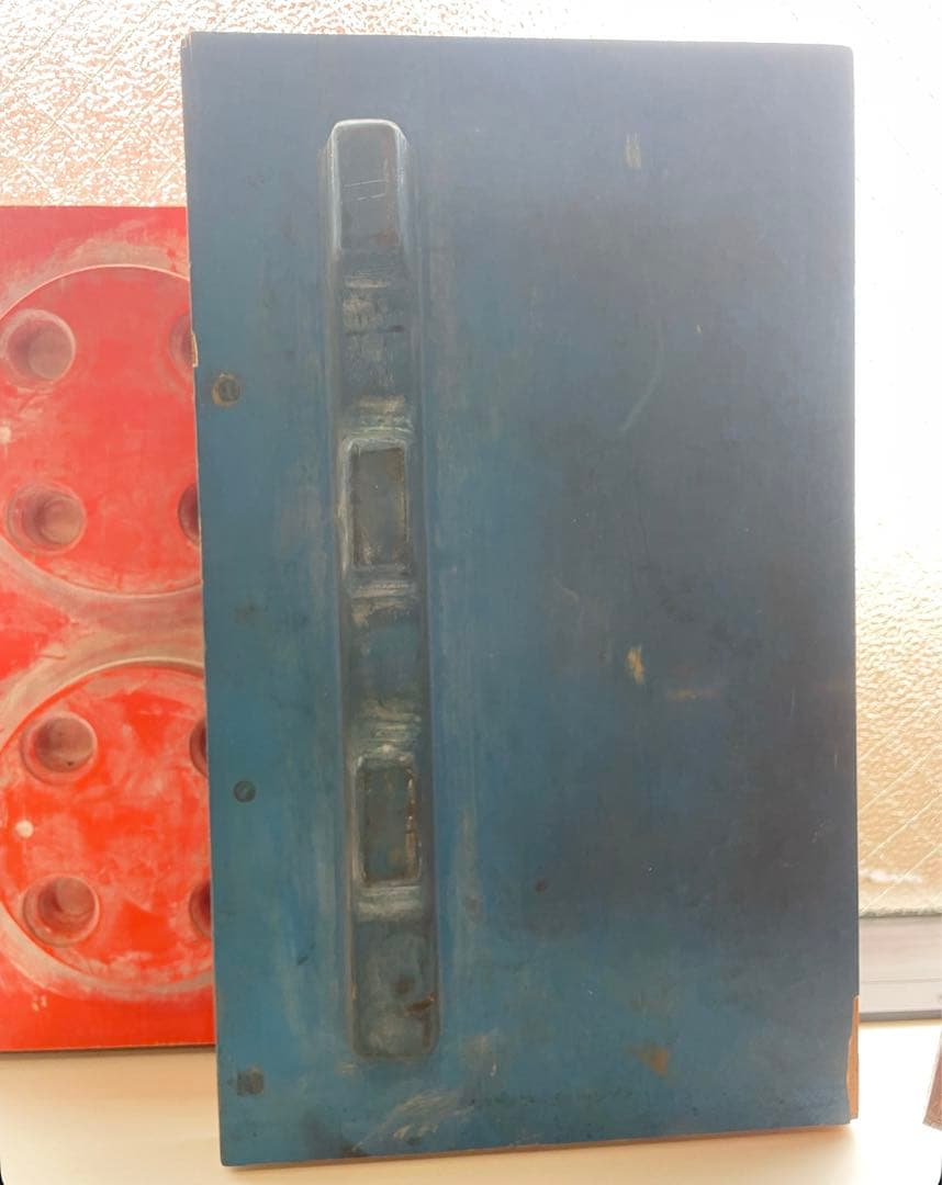 昭和レトロ　木製　型　工業型　木彫り　彫刻　オブジェ　11個　詳細不明。