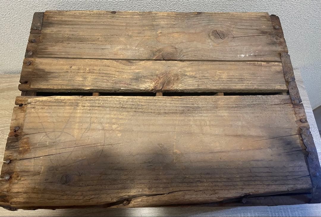 HERB-O ヴィンテージ木箱　什器　看板　インダストリアル