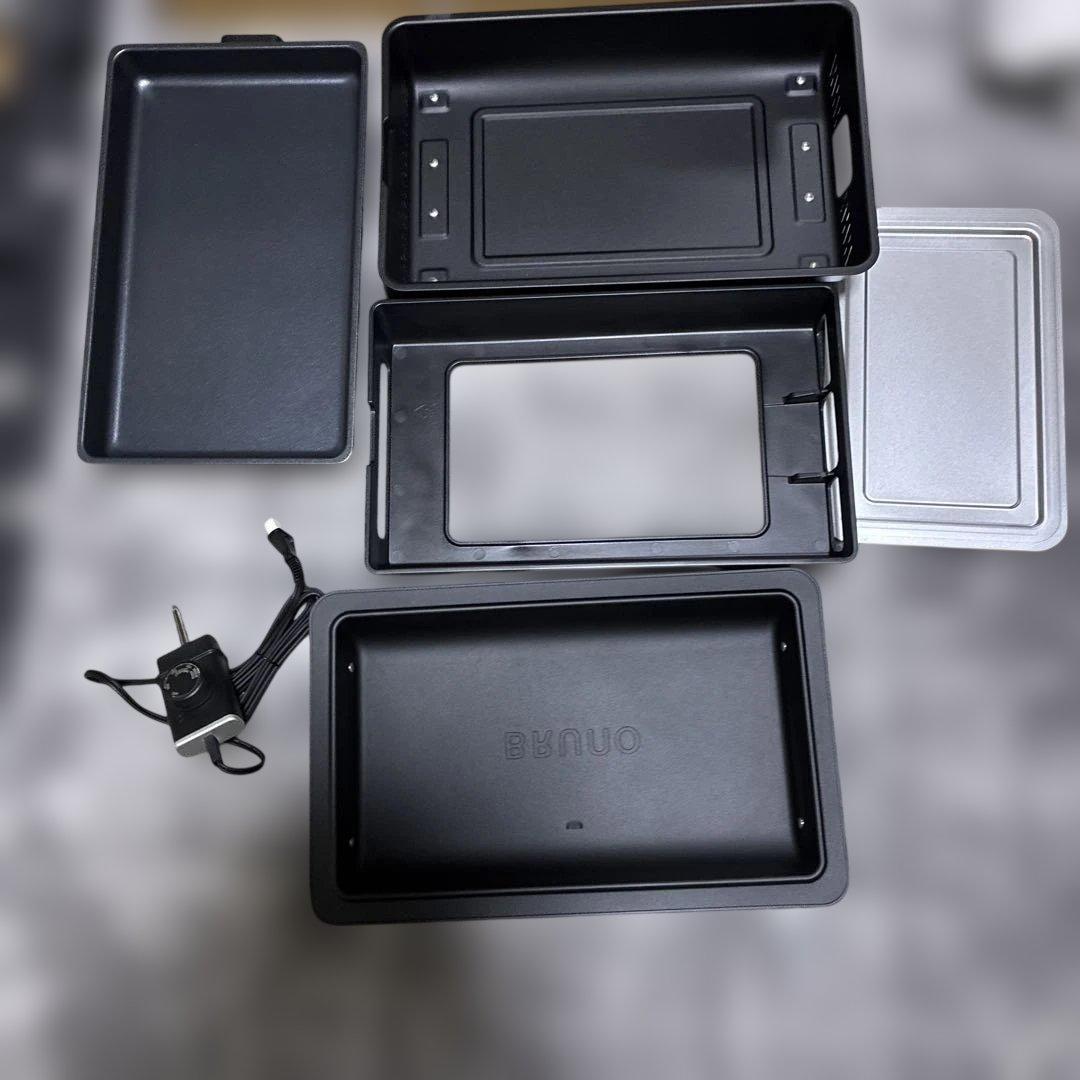 BRUNO フラットホットプレート ブラック　BOE130-BK