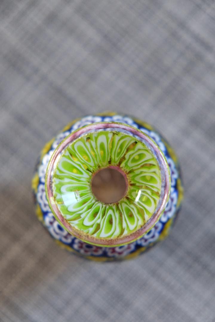 イタリア 民藝 ミルフィオリ 花瓶 検)ワイングラス プレート 皿 舩木倭帆