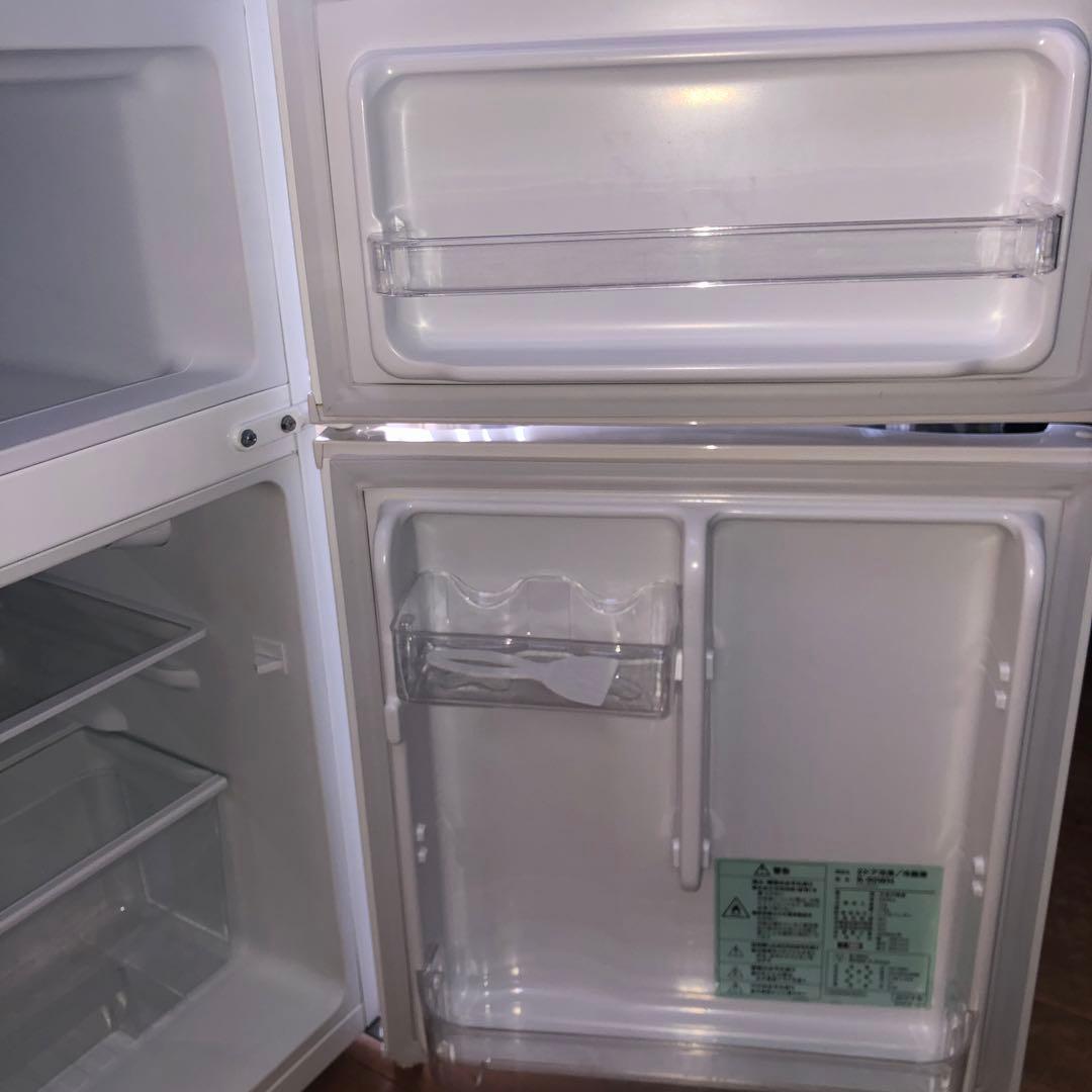 S-cubism 2ドア冷蔵庫 ホワイト