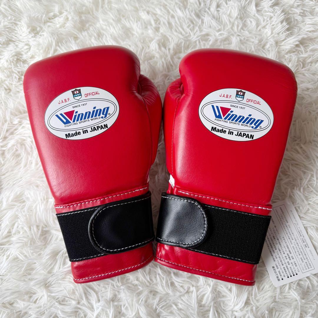 新品未使用⭐︎ウイニング アマチュア試合用ボクシンググローブ 10オンス レッド赤