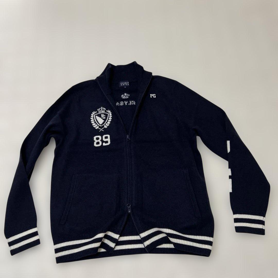 PEARLY GATES カシミヤジップアップアウターネイビー