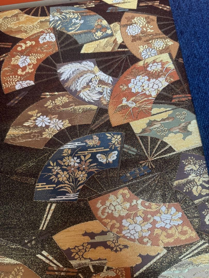 2696袋帯 古代彫金紋 西陣織 金糸　高級上質上品　約440cm 未使用