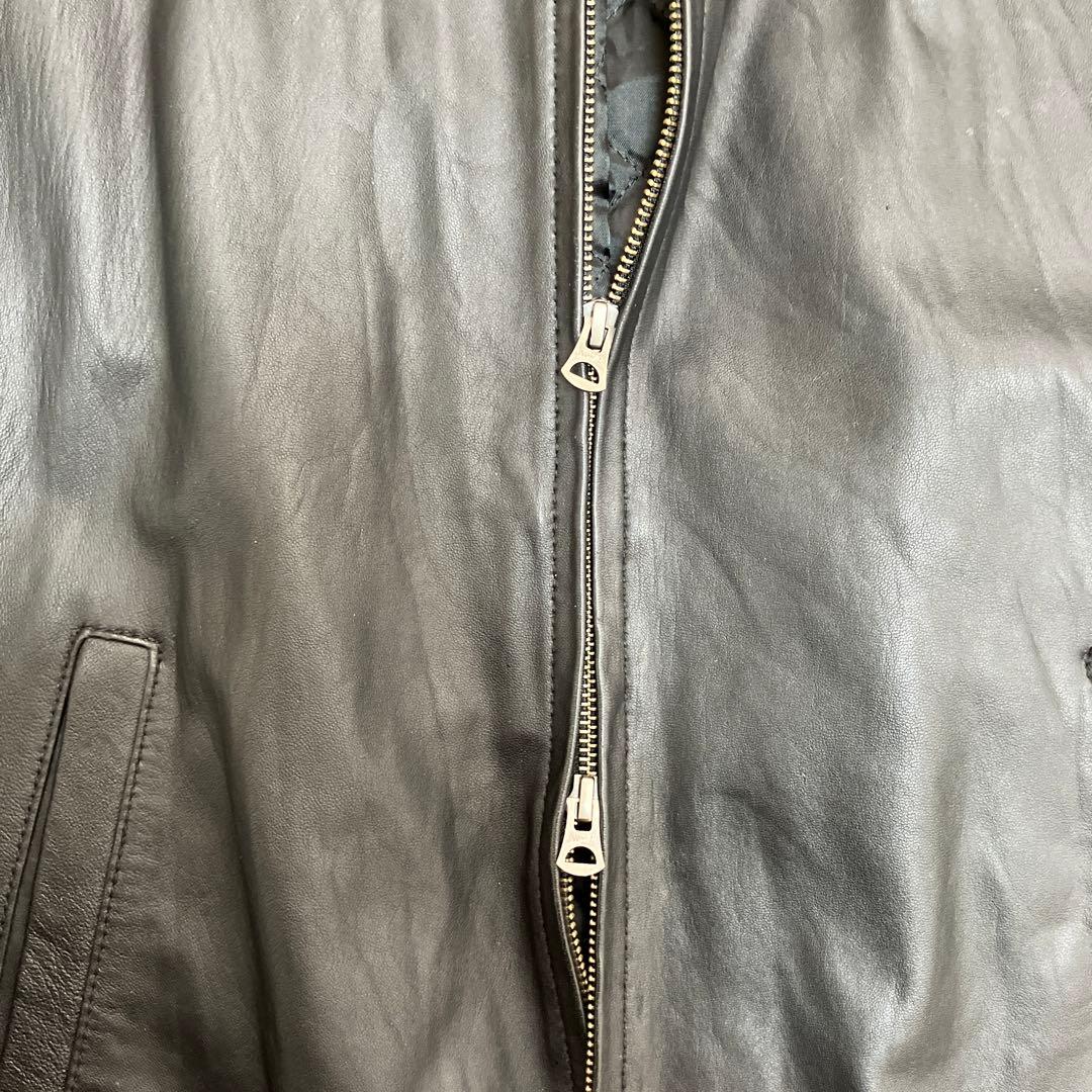 ナノユニバース　レザージャケット　革ジャン　羊革