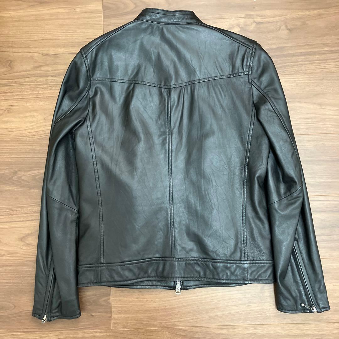 ナノユニバース　レザージャケット　革ジャン　羊革