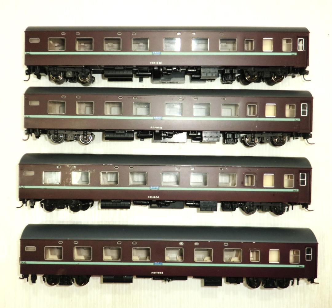 HOゲージ TOMIX 10系寝台客車 オロネ10形 4両セット 車輛のみ