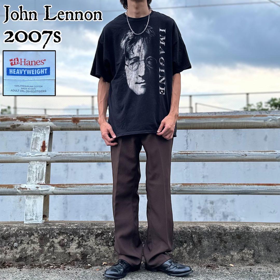 激レア ジョン・レノン IMAGINE オフィシャル ビッグフェイス Tシャツ