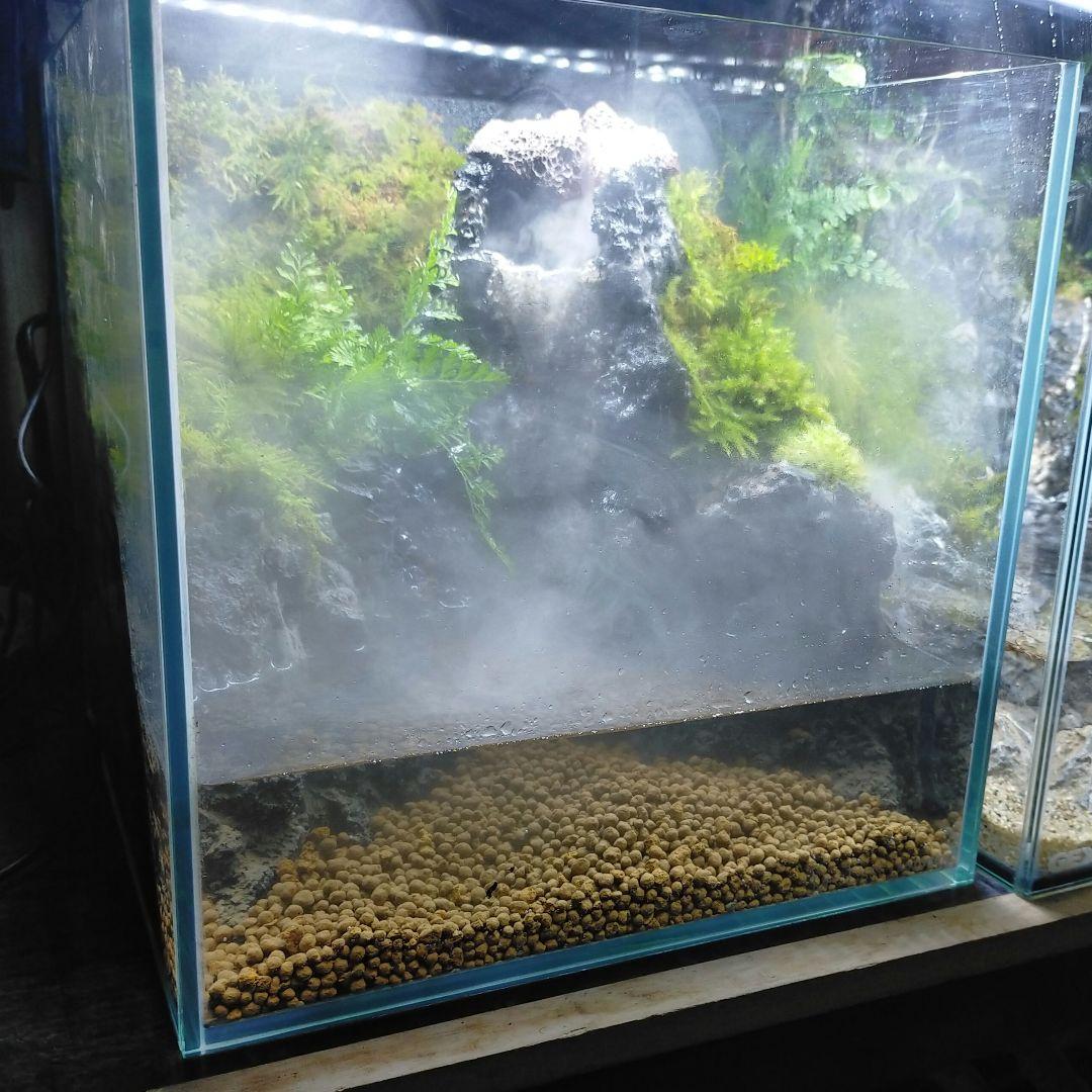 滝と霧の流れるアクアテラリウム　やすぞ〜