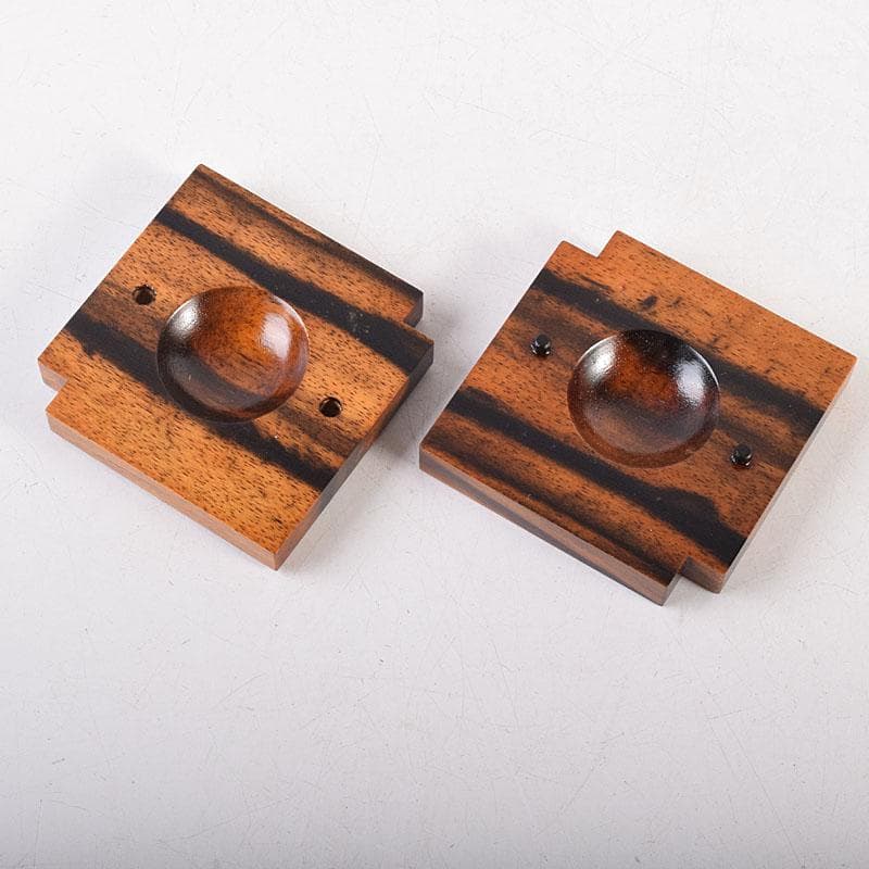 茶道具　荒井喜峰作　黒柿　楓に鳥蒔絵　色紙香合　共箱　V　8366