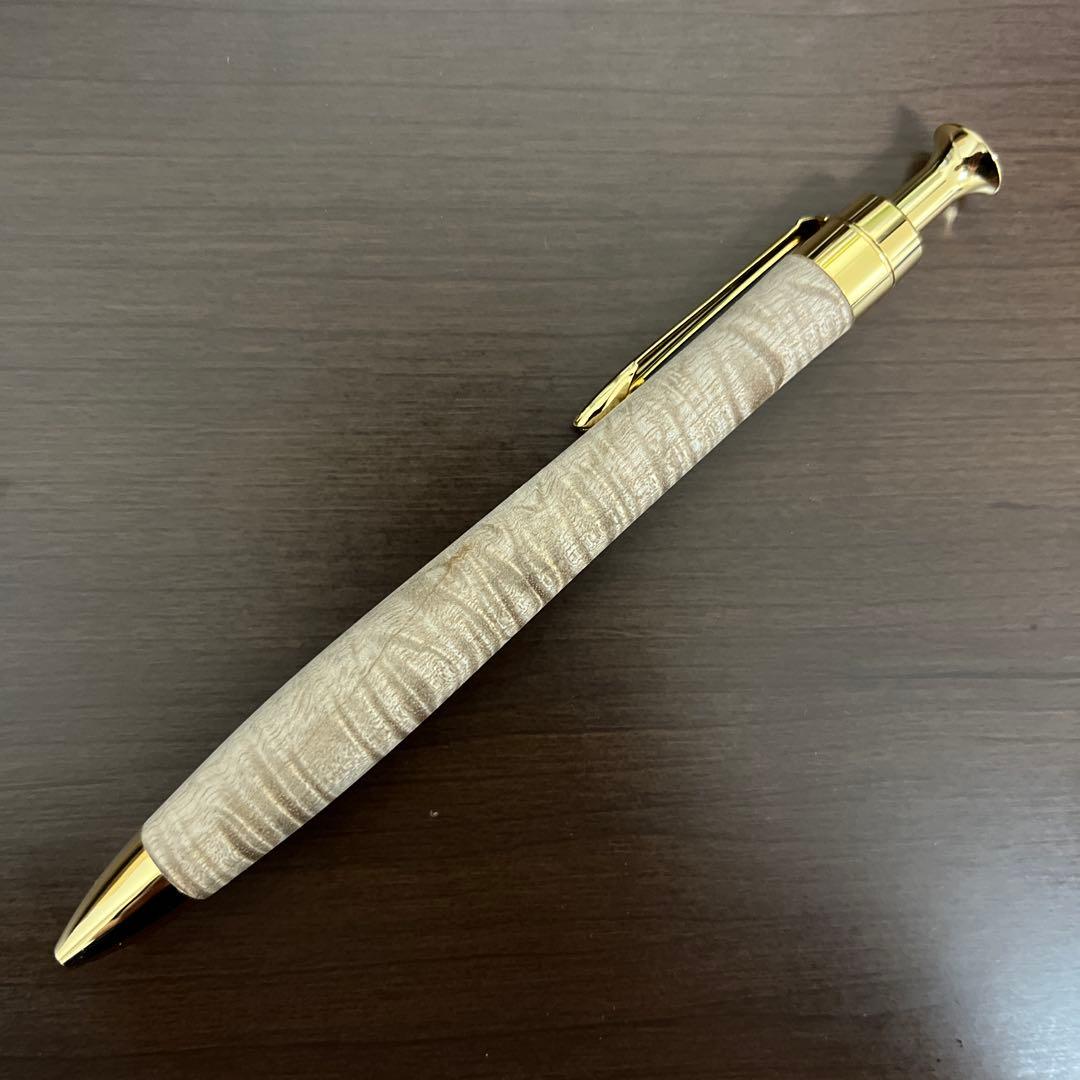 こぶた工房　ジェニュインマホガニー極上杢　ボールペン