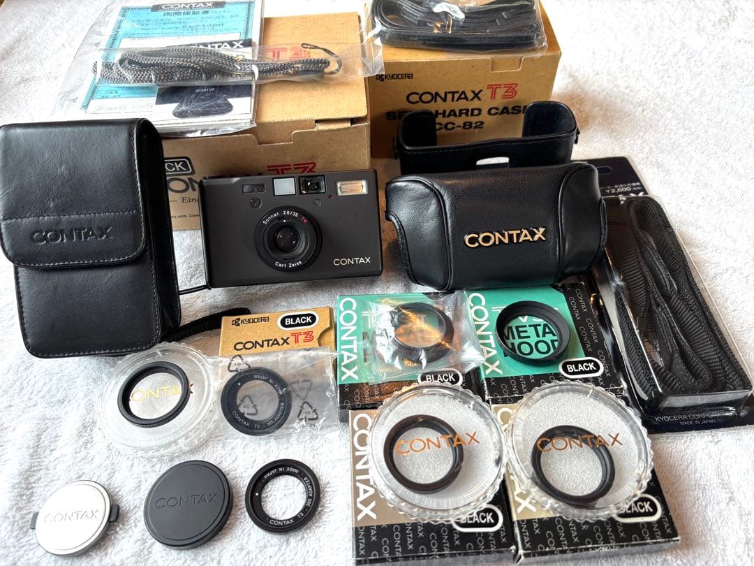 《完動品》整備済み CONTAX T3データバック（前期型）＆アクセサリーセット