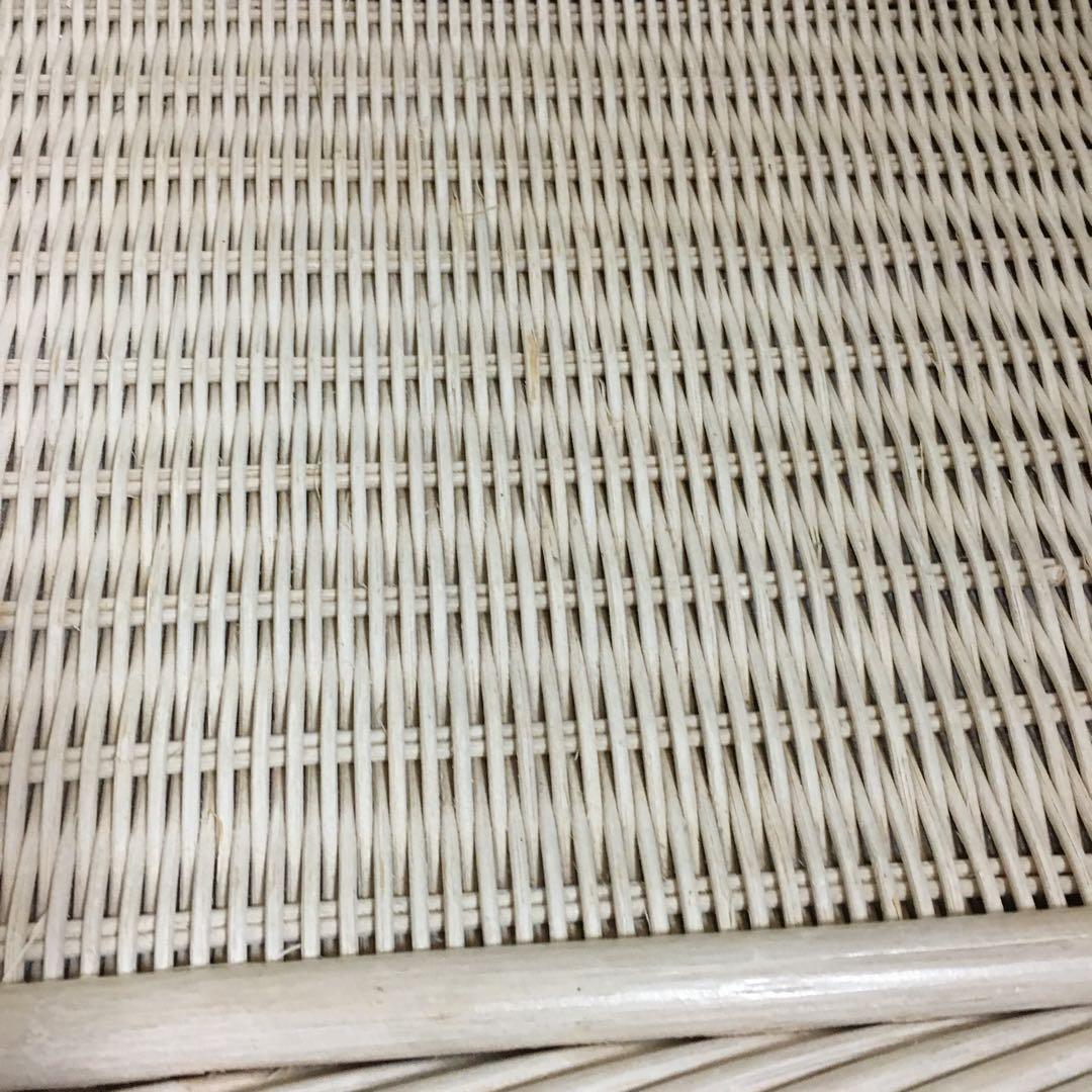 ヴィンテージ　ホワイトラタン 3段チェスト☆