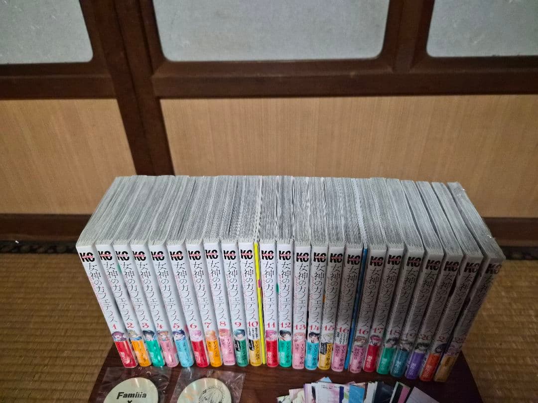 [全巻初版帯ありシュリンク付きあり]女神のカフェテラス1-22巻 全巻セット他