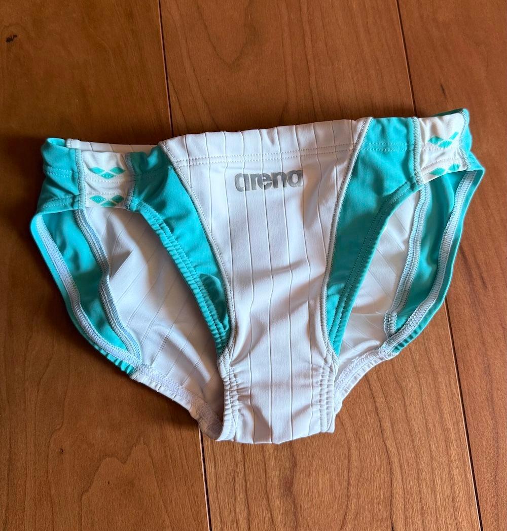 【新品箱タグ付】ARENA　ダブルマット　ホワイト×スカイブルー　競パン　nux