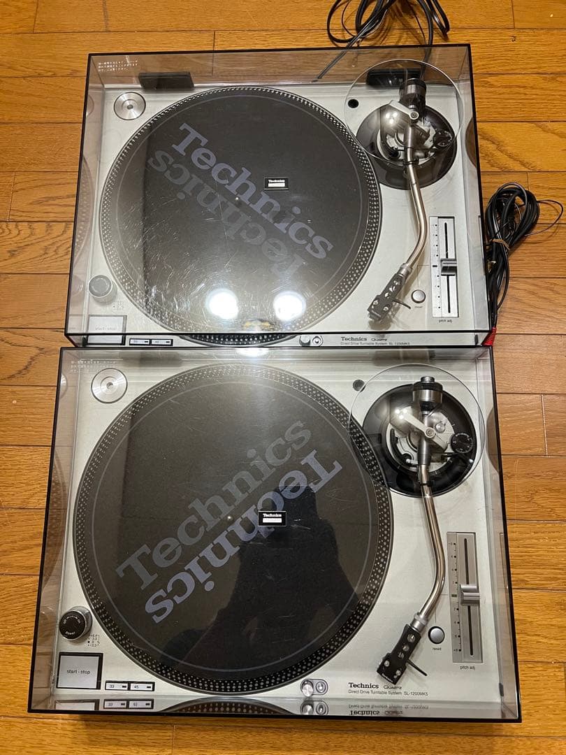 Technics SL-1200 MK5 ターンテーブル カバー付き 美品 2台