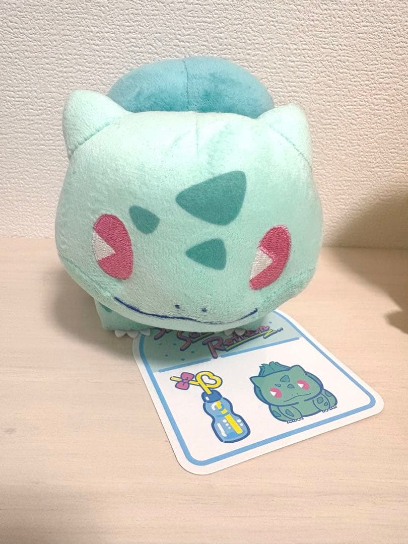 ポケモンセンター　サイコソーダ リフレッシュ　御三家＋マリル　ぬいぐるみ