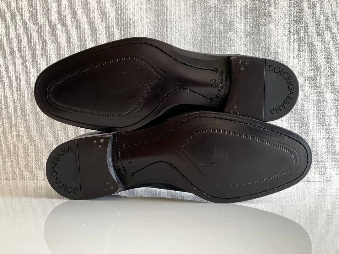 ドルチェ&ガッバーナ 新品 ビジネスシューズ 革靴 濃ブルー ネイビー ドルガバ